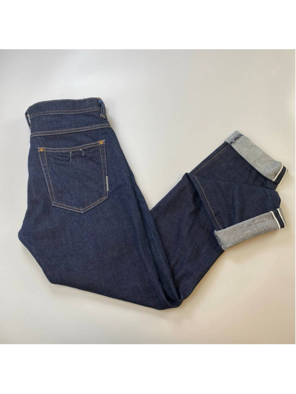 NEUW Jeans 32 x 34 Blue Lou Slim Raw Selvedge Dark Wash Streetwear Cotton